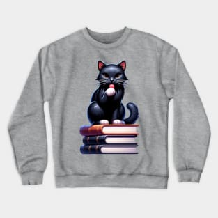 Bookstore Cat! Crewneck Sweatshirt